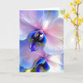 Kleurengesmolten orchideeën kaart (Gele Bloem)