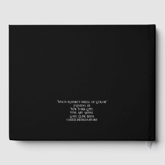 Kleurengeur van het Unieplein Gastenboek (Achterkant)