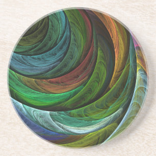 Kleurenglorie Abstract kunstzandsteen Onderzetter