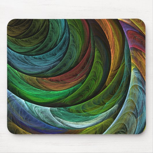 Kleurenglorie Abstracte Art Mousepad Muismat (Voorkant)