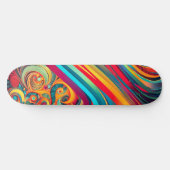 Kleurengolf Fusie – Moderne Abstracte Wervelende K Persoonlijk Skateboard (Horizontaal)