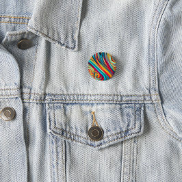 Kleurengolf Fusie – Moderne Abstracte Wervelende K Ronde Button 3,2 Cm