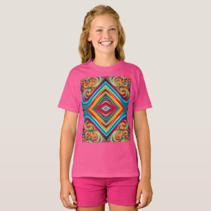 Kleurengolf-fusie – Moderne abstracte wervelende k T-shirt