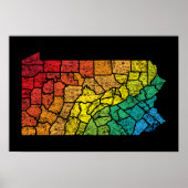 kleurengraafschappen uit pennsylvanië poster (Voorkant)