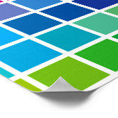 kleurengrafiektextuur achtergrond codepalet poster (Hoek)