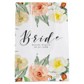 Kleurengrens voor pasta's - Bride Typografie Medium Cadeauzakje (Achterkant)