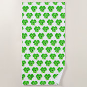 Kleurenhanddoek met dauwdruppels Natuur Strandlaken (Voorkant)