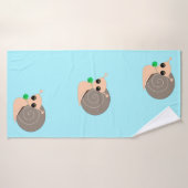 Kleurenhanddoek voor slakken badhanddoek (Badhanddoek)