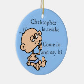 Kleurenhanger babykleerhanger Persoonlijke naam Keramisch Ornament (Rechts)