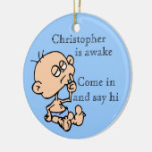 Kleurenhanger babykleerhanger Persoonlijke naam Keramisch Ornament (Links)