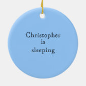 Kleurenhanger babykleerhanger Persoonlijke naam Keramisch Ornament (Achterkant)