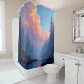 Kleurenherfstbos Douchegordijn (In situ)