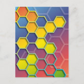 kleurenhexagon briefkaart (Voorkant)