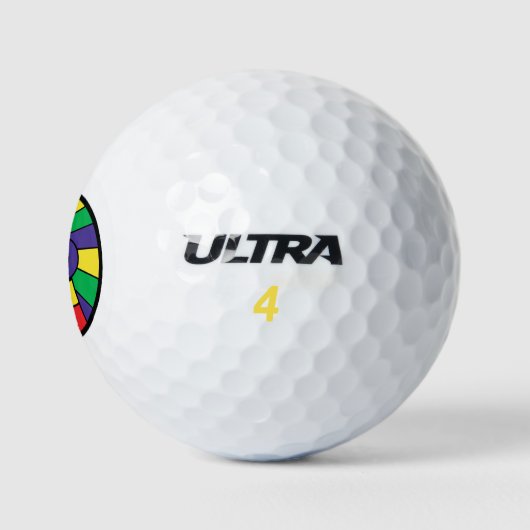Kleurenhoofd Golfballen (Logo)