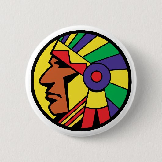 Kleurenhoofd Ronde Button 5,7 Cm (Voorkant)