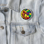 Kleurenhoofd Ronde Button 5,7 Cm (In situ)
