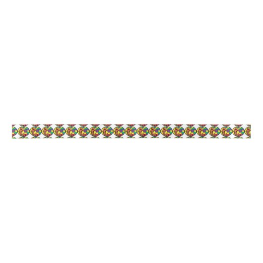 Kleurenhoofd Satijnen Lint (Voorkant)