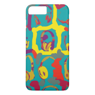 kleurenhoofdtelefoon pop Case-Mate iPhone case