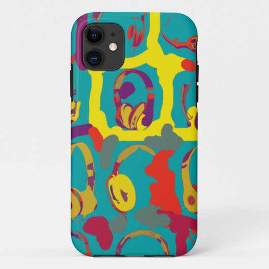 kleurenhoofdtelefoon pop Case-Mate iPhone case (Achterkant)