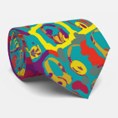 kleurenhoofdtelefoon pop stropdas (Opgerold)