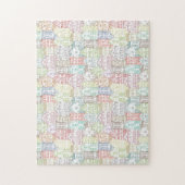 Kleurenhuis snijpatroon legpuzzel (Verticaal)