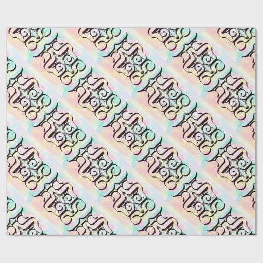 kleurenillustraties cadeaupapier (Vlak)