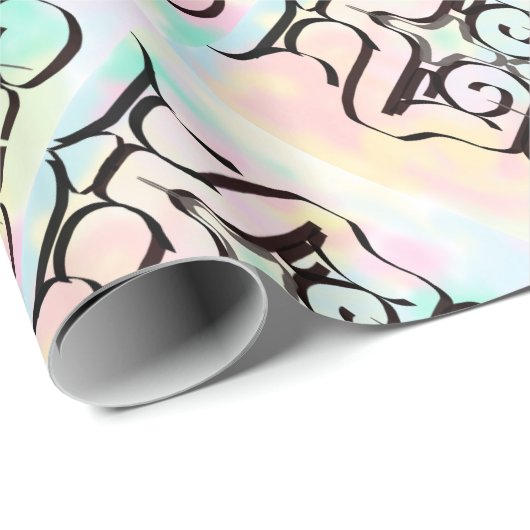 kleurenillustraties cadeaupapier (Rol Hoek)