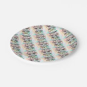 kleurenillustraties papieren bordje (Gekanteld)