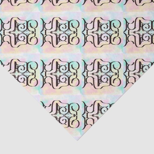 kleurenillustraties tissuepapier (Detail)