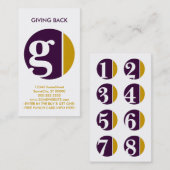 kleureninktstempel klantenkaartje (Voorkant / Achterkant)