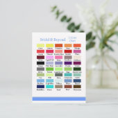 Kleurenkaart1 Briefkaart (Staand voorkant)