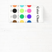 Kleurenkaart schoolleraar kinder kaart bewerkbaar spandoek (Insitu)