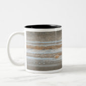 Kleurenkaart van Jupiter 2 Tweekleurige Koffiemok (Links)