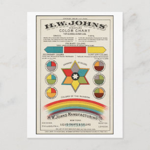  kleurenkaart voor scholen en gezinnen briefkaart