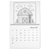 Kleurenkalender Boerderij Kalender (Feb 2027)