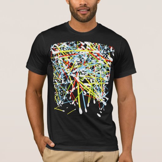 Kleurenkatoenswabs T-shirt (Voorkant)