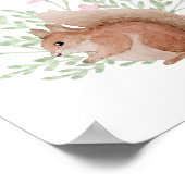 Kleurenkleding, babyteekhoorn poster (Hoek)