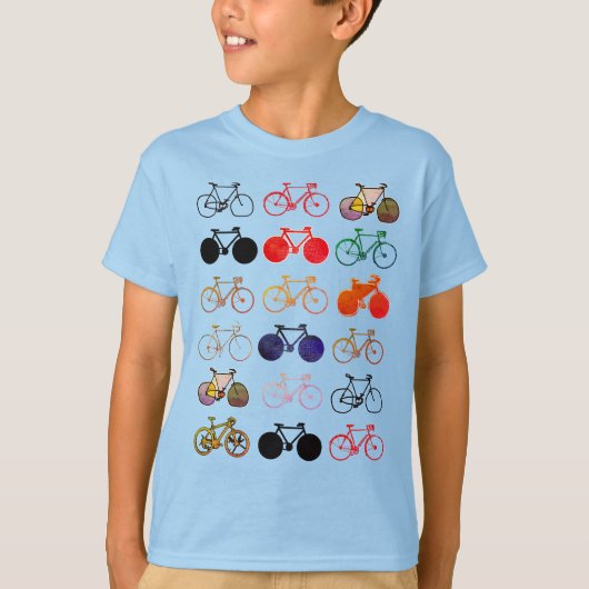 kleurenknijppatroon t-shirt (Voorkant)