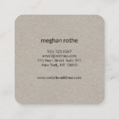 kleurenknitters die kroesband breien vierkante visitekaartje (Achterkant)