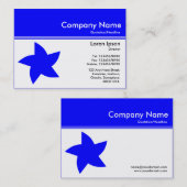 Kleurenkop III v2 - Blauw - Roterende ster Visitekaartje (Voorkant / Achterkant)