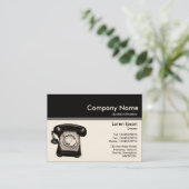 Kleurenkop III v2 - zwart - Hotline (crème) Visitekaartje (Staand voorkant)