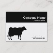 Kleurenkop III v2 - Zwart - Koe Visitekaartje (Achterkant)