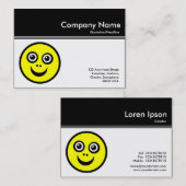 Kleurenkop III - zwart - zacht gezicht Visitekaartje (Voorkant / Achterkant)