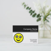 Kleurenkop III - zwart - zacht gezicht Visitekaartje (Staand voorkant)