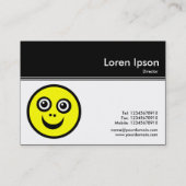 Kleurenkop III - zwart - zacht gezicht Visitekaartje (Achterkant)