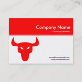 Kleurenkoptekst III v2 - Rood - Rood stuurapparaat Visitekaartje (Achterkant)