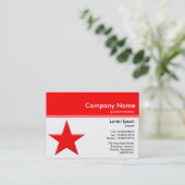 Kleurenkoptekst III v2 - Rood - Star Visitekaartje (Staand voorkant)