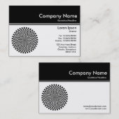 Kleurenkoptekst III v2 - zwart - op art Visitekaartje (Voorkant / Achterkant)