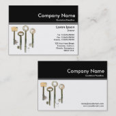 Kleurenkoptekst III v2 - zwart - toetsen Visitekaartje (Voorkant / Achterkant)