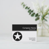 Kleurenkoptekst III - zwart - Star Visitekaartje (Staand voorkant)